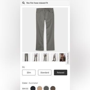 Duluth Trading Co Gunmetal Relaxed Fit Chinos